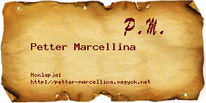 Petter Marcellina névjegykártya